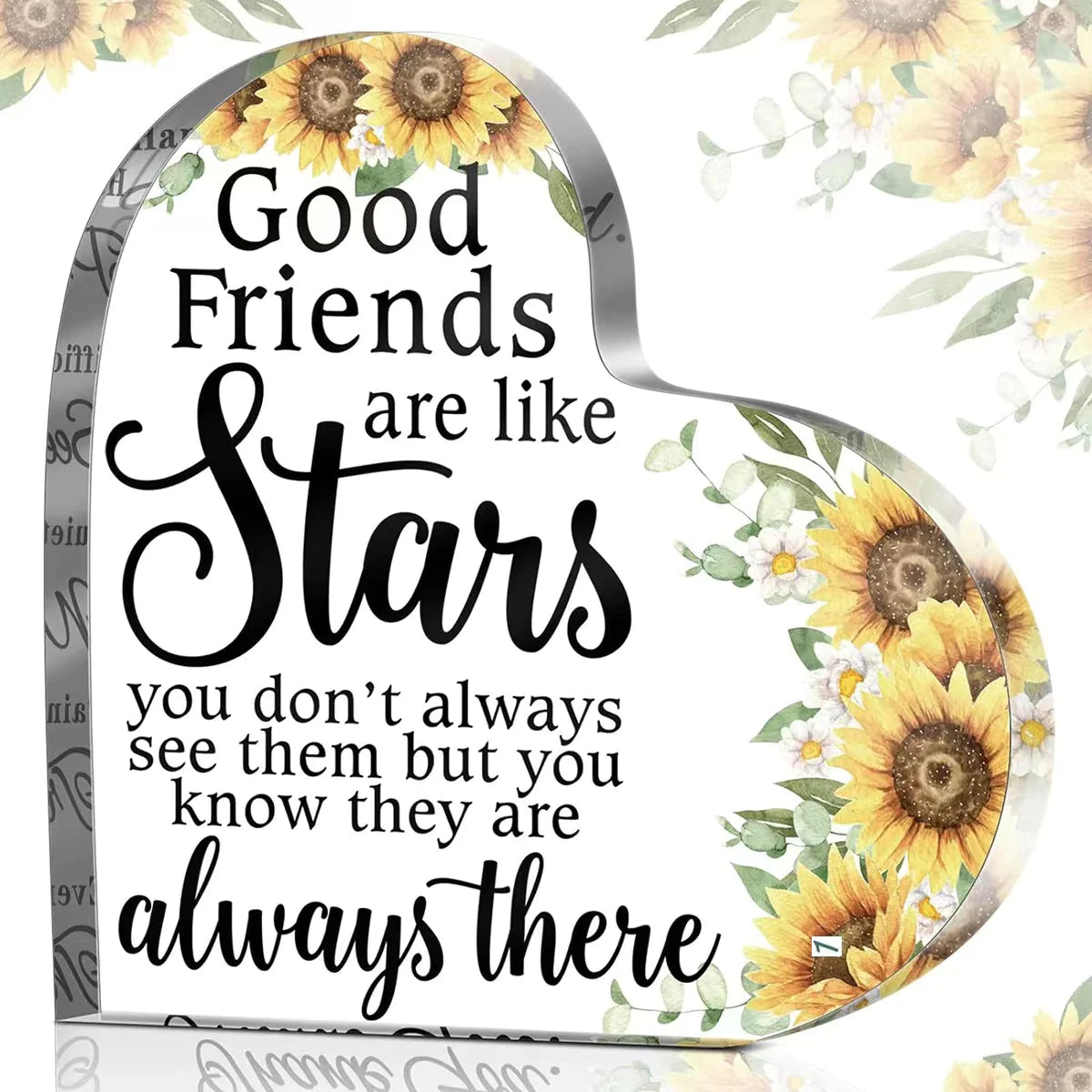 Heart Acrylic Table Decor – Mother's & Father's Day