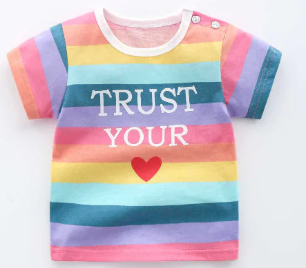 Cotton T-Shirts for Babies and Kids