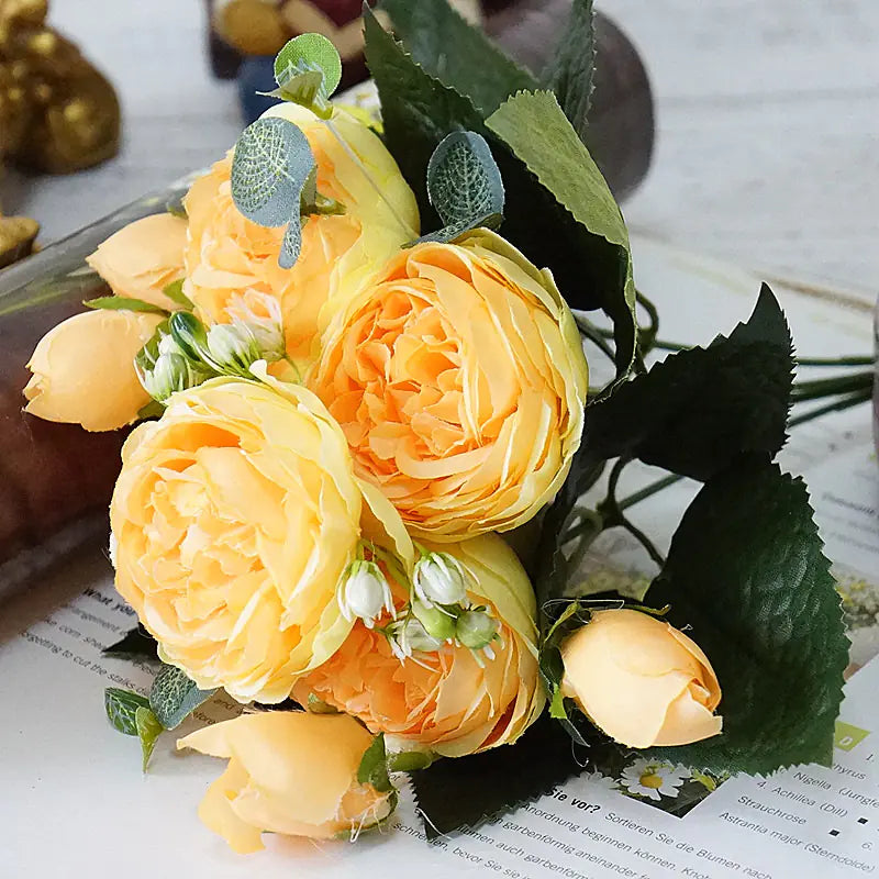 Artificial Roses - Faux Flowers for Decoration