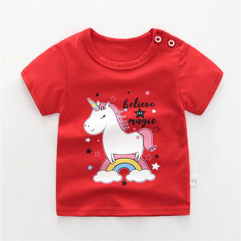 Cotton T-Shirts for Babies and Kids
