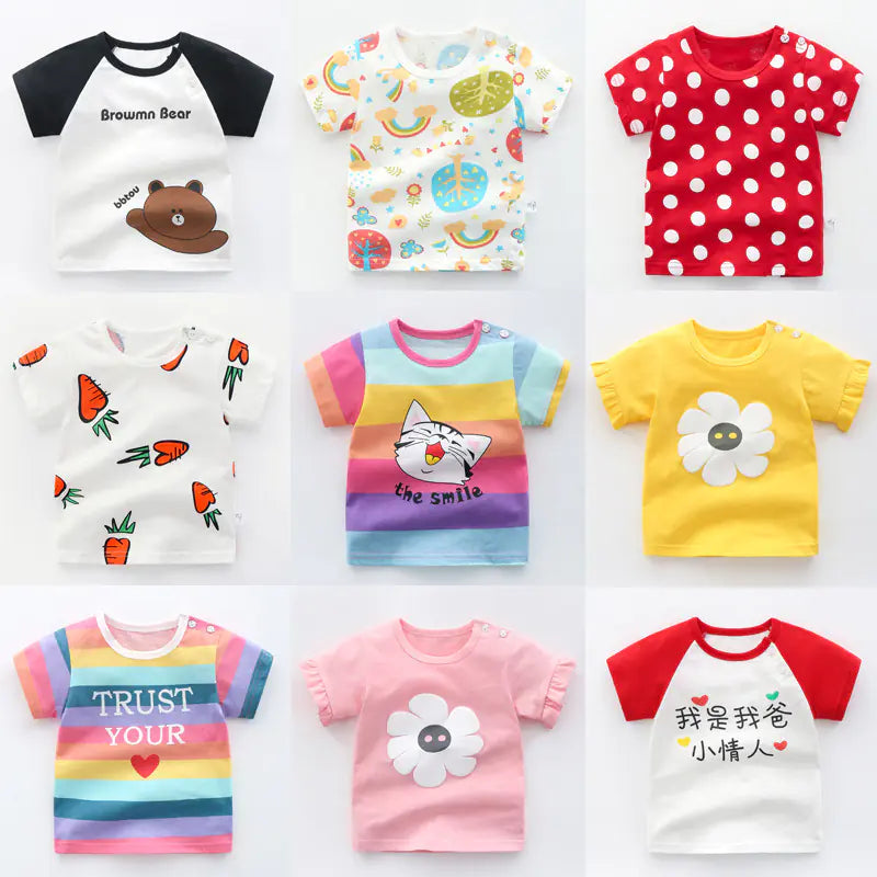 Cotton T-Shirts for Babies and Kids