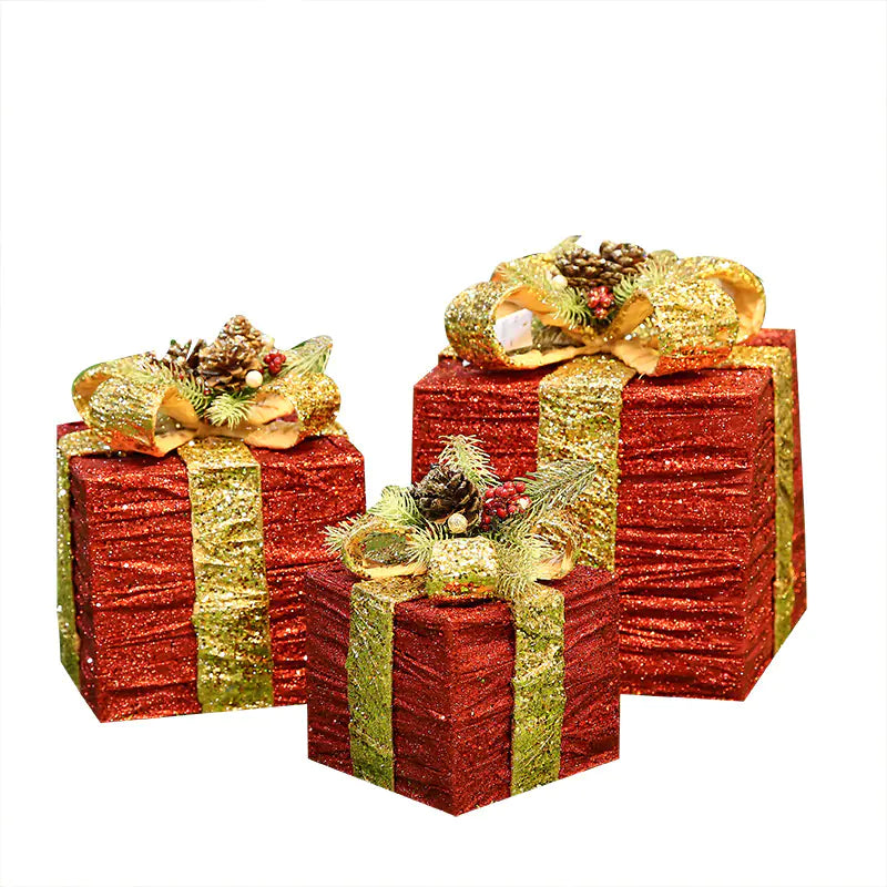 Decorative Gift Box for Christmas Store Displays