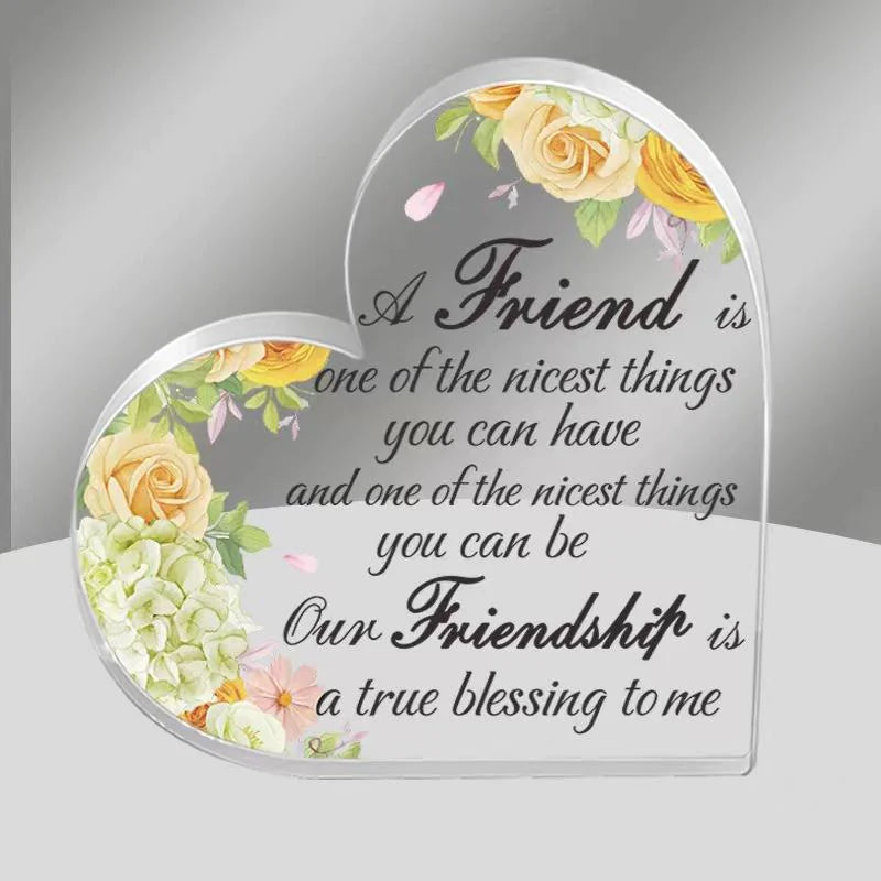 Heart Acrylic Table Decor – Mother's & Father's Day