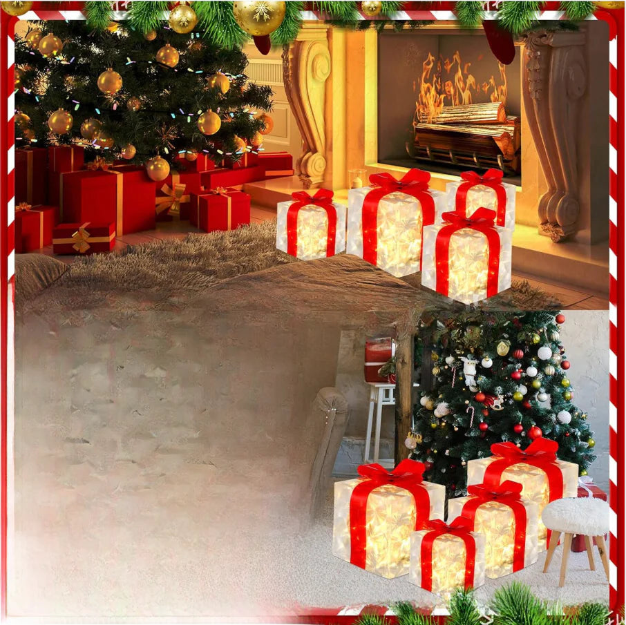 New Christmas Lover Gift Box Set with Lights