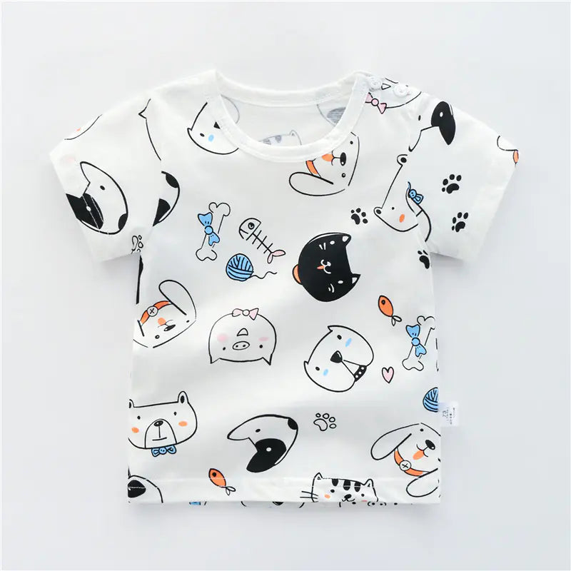 Cotton T-Shirts for Babies and Kids