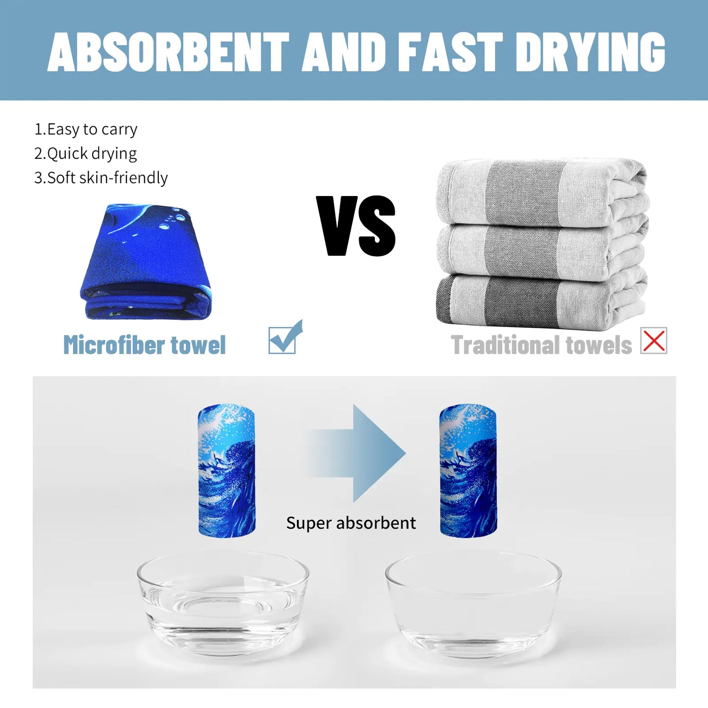 Red Coral & Whale Beach Towels for Yoga & Swimming