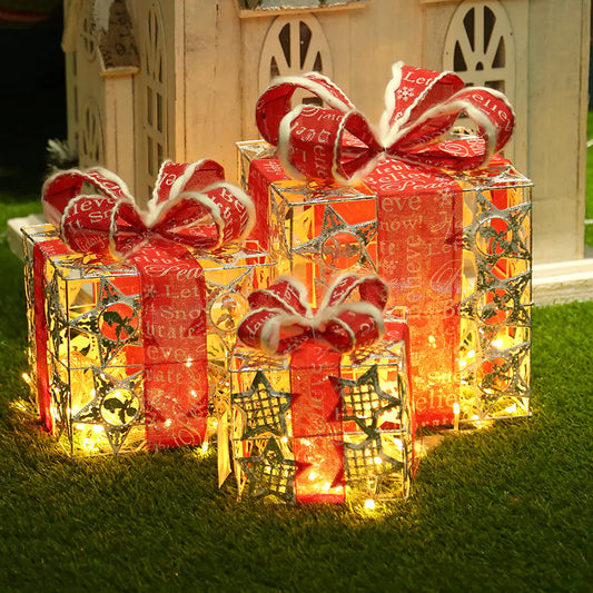 Decorative Gift Box for Christmas Store Displays